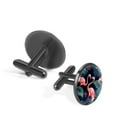 thumbnail image 2 of Flamingo Men's Stainless Steel Shirt Cufflinks Set - Formal Attire Must-have for Business Meetings, 2 of 5