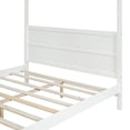 thumbnail image 3 of Dtwnek Canopy Platform Bed with Headboard and Footboard,Slat Support Leg, White, 3 of 9