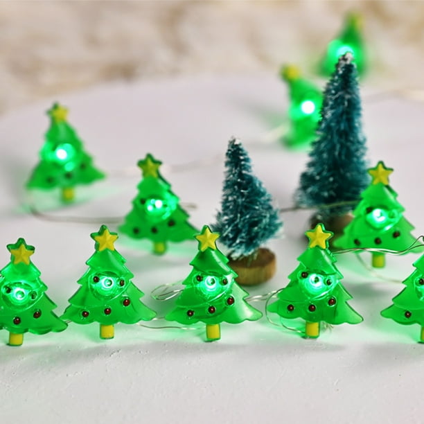 Fiudx Luces Led Navideñas, Luces Decorativas Blancas Cálidas, Luces Flexibles para Árbol, Porche o Cerca, a Pilas, Ideales para Navidad, Fiestas y Dormitorios, 2 M de Largo.