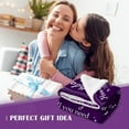 thumbnail image 2 of Birthday Gifts for Women Friendship Birthday Blanket Mom Birthday Gifts Happy Birthday Decorations Unique Birthday Gifts for Women/Men/Mom/Grandma/Wife Purple Birthday Throw Blanket 50''x60'', 2 of 5