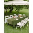 thumbnail image 4 of Outdoor Tablecloth with Umbrella Hole for Patio/Picnic/Party/Camping, Sage Green Ombre Waterproof Table Cloth Rectangle Table Cover Washable, Modern Abstract Art Texture (52"x 70"), 4 of 8