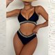 thumbnail image 4 of Conjunto de bikini a la moda para mujer, traje de baño de dos piezas con relleno, almohadilla en el pecho, sin soporte de acero, ropa de playa Fridja  nalpqowj20662, 4 of 9