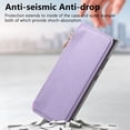 thumbnail image 6 of for Samsung Galaxy S25 Ultra Phone Case, Detachable Magnetic Wallet, Card Slot Pocket Zipper Retro PU Leather Flip Folio Case Compatible with Kickstand Magsafe for Samsung Galaxy S25 Ultra, Purple, 6 of 8