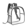 thumbnail image 2 of Mochila transparente de PVC impermeable, informal, mini mochila transparente para Gris, 2 of 9
