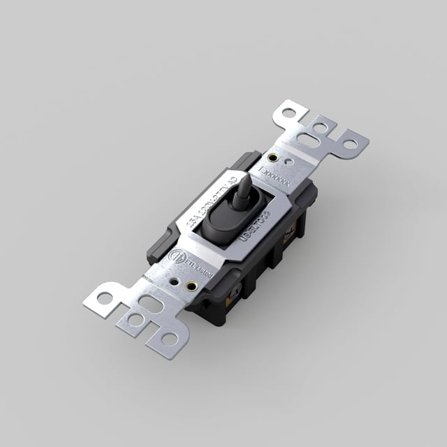 Interruptor de luz Buster + Punch On Off tipo palanca 15 A 120-277 VAC