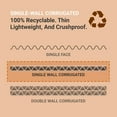 thumbnail image 4 of BOX USA Small Shipping Boxes 9"L x 8"W x 2"H, 50-Pack Cardboard Box Crush-Proof Carton for Mailing, Storing, Package, Gifts, Crafts, Business or Home, White 9x8x2 982, 4 of 5