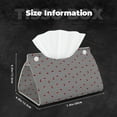 thumbnail image 5 of Logiee Ladybugs on Black and White Striped Print Tissue Box Cover,Stylish Tissue Box Holder Decorative Tissue Cover for Bathroom Toilet Bedroom Living Room Table Desk Office, 5 of 7