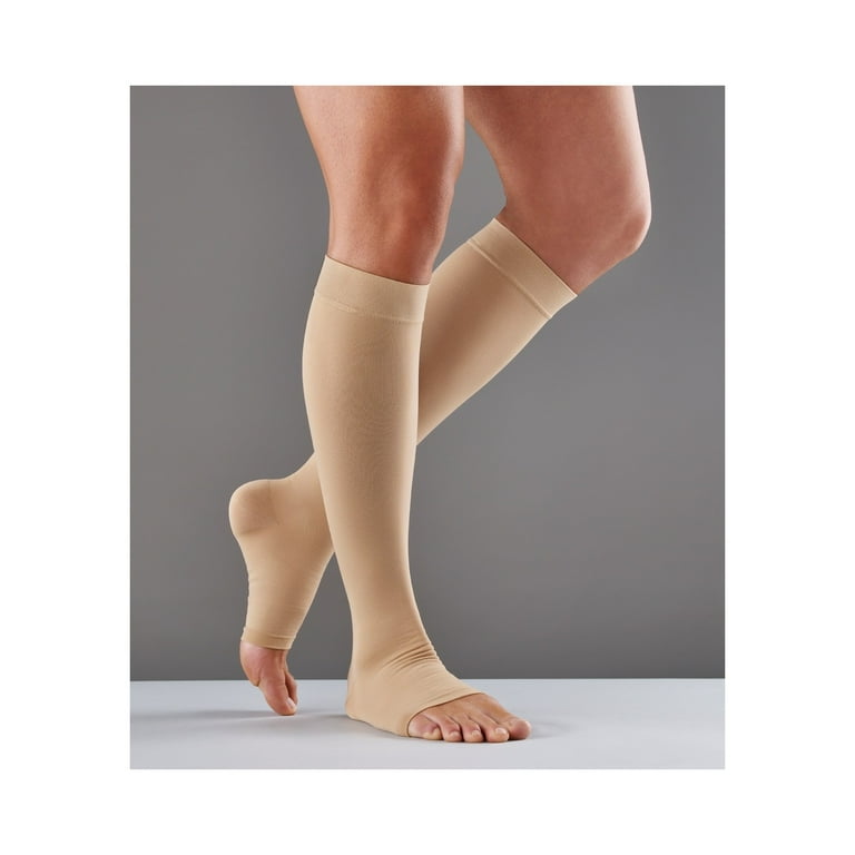 FUTURO Open Toe Knee Highs, Unisex, Large, Firm Compression HSA