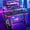 Black Racing, variant on RSPGAME 43" Music Sync LED Gaming Desk,X-Shape Ergonomic Monitor Stand Gamer Table,PC Desk with Dynamic Lighting,Color Changing Office Desks,Black Racing