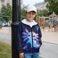 thumbnail image 2 of Uorisanigo Boys Girls Zip Up Hoodie Sweatshirt Velvet Lined School Long Sleeve Hoodies Bubble Axolotl Sweater with Pockets Athletic Tops Outerwear Fall Winter Clothes, 2 of 8