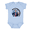 Light Blue, variant on Baby Onesie Hub Funny Baby Bodysuit My 1st President Graphic Baby Onesie for Infants