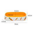 thumbnail image 1 of VONKY Non Slip Rabbit Feeder Bowl Feeding Basin for Hedgehog Gerbils Puppy Kitten 19cmx8.3cmx4.2cm, 1 of 9