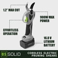 thumbnail image 5 of U.S. Solid Cordless Electric Pruning Shear Max. 1.2 inch (32 mm) Cut, 5 of 9