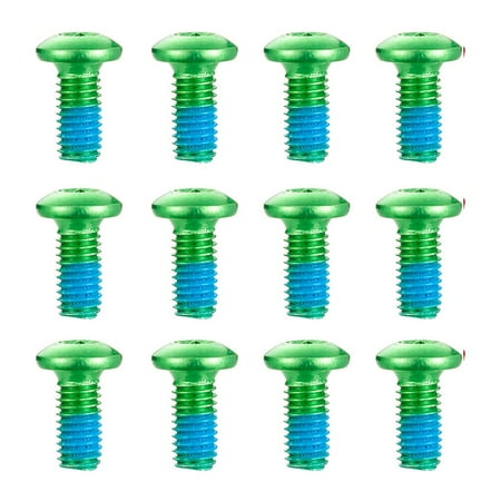

12PCS/Boxed M5x10mm MTB Bike Disc Brake Rotor Bolts T25 Torx Rotor Screws Green
