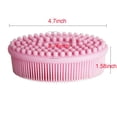 thumbnail image 4 of Cepillo exfoliante corporal de silicona para baño y ducha, 4 of 5