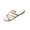 White, variant on YgkuHd Women's Summer Slippers,Women's Fashionable Casual Versatile Trendy Flat Decorative Sparkly Plus-Size Shoes Spring/Summer Comfortable Slippers for Summer Season, Daily Wear