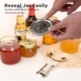 thumbnail image 3 of PMCAF  Mason Jar Opener Tool with No Lid Dents or Damage, Easy Twist Manual Can & Bottle Lid Remover, Durable for Lifetime Silver, 3 of 7