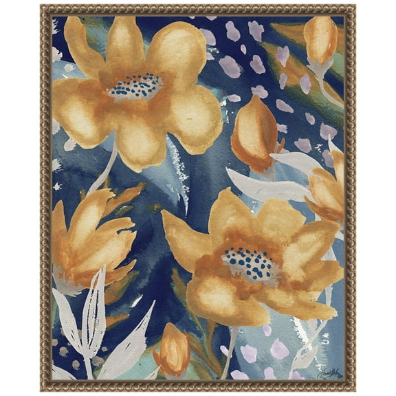 Amanti Art Femme Floral II Framed Canvas Wall Art Print