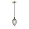 thumbnail image 2 of Innovations Lighting  Geneseo - 1 Light 6" Cord Hung Mini Pendant Satin Nickel/Clear Crackled, 2 of 5