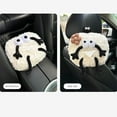 thumbnail image 4 of Cartoon Car Plush Animals Tissue Box Cute Napkin Tissue Paper Holder Creative Car Armrest Tissue Case for Home Bathroom Car, 4 of 7