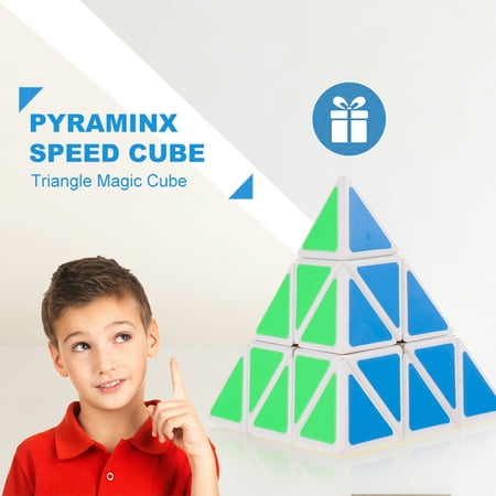 Pyraminx Speed Cube Triangle Magic Cube Pyramid Sticker Cube Puzzle Cube for Beginners