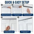 thumbnail image 7 of Safety Innovations Deluxe Bi-Fold Door Lock with Extension Wands for Childproofing, Clear, 2 Piece, 7 of 7