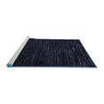 thumbnail image 2 of Ahgly Company Machine Washable Indoor Round Oriental Blue Modern Area Rugs, 3' Round, 2 of 4