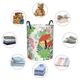 thumbnail image 6 of Balery Mushroom and Frogs Round Laundry Basket with Handles Waterproof Freestanding Laundry Hamper for Clothes Toys in the Dorm and Family-Medium, 6 of 8