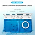thumbnail image 6 of Costway 26lbs Portable Semi-automatic Washing Machine W/Built-in Drain Pump Blue, 6 of 10