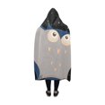 thumbnail image 2 of HATIART Couverture à Capuche Hibou Mystérieux Couverture 50x60 Pouces, 2 of 3