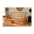 thumbnail image 2 of Kodiak Furniture Monterey Queen Butternut Wood Storage Futon-Cocoa Mattress, 2 of 8