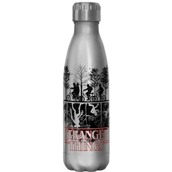 Netflix Stranger Things Upside Down Silhouettes Stainless Steel Water Bottle