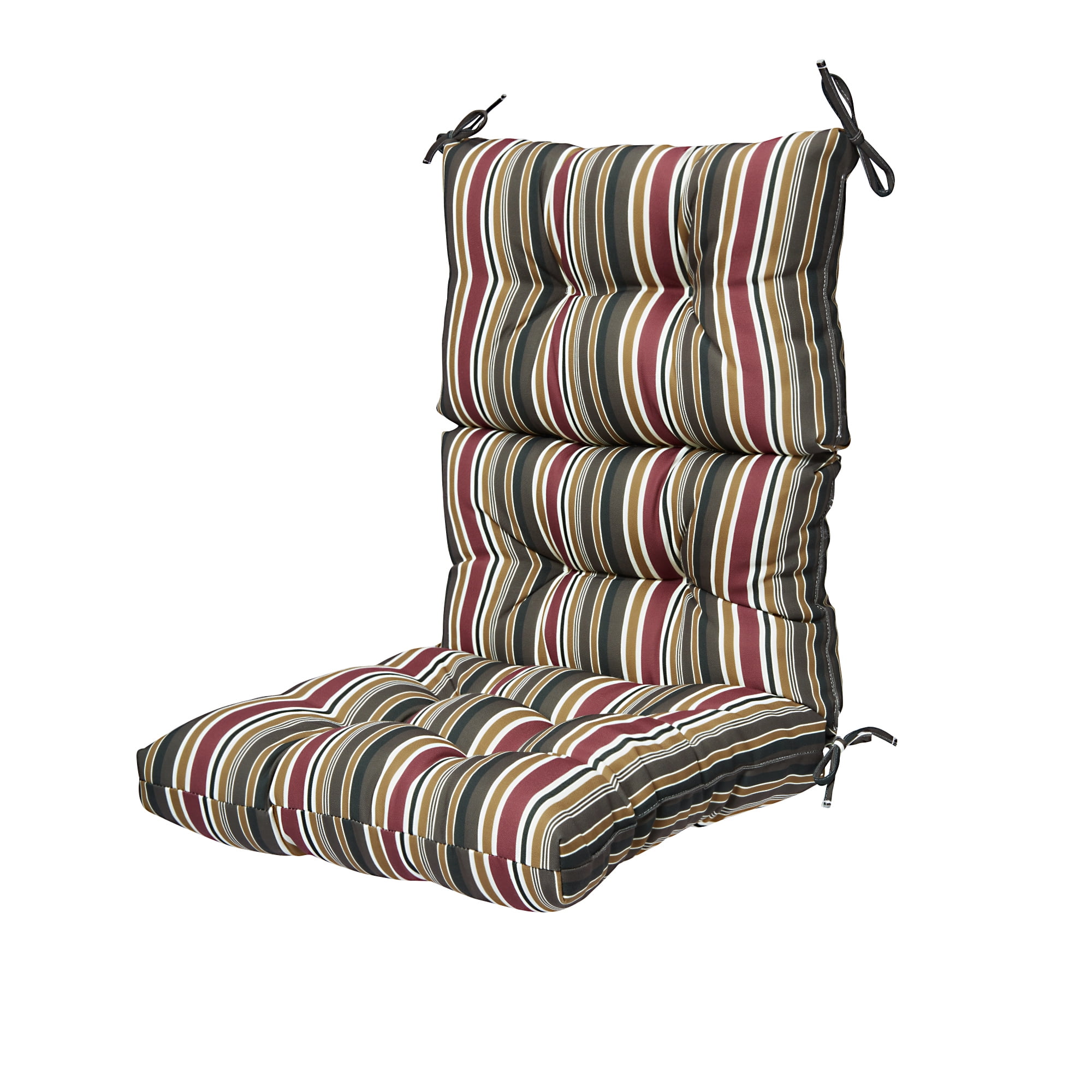 Outdoor/Home Waterproof Chair Cushions Solid High Back Seat Pad Soft