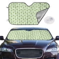 thumbnail image 2 of Balery Green Avocado Windshield Sun Shade, Car Front Window Sunshade Cover ,Automotive Interior Portected Blocks Uv Rays For Car Pickup Truck Suv Accessories- Medium, 2 of 7