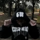 thumbnail image 4 of Sudadera con capucha holgada de gran tamaño con estampado de letras de burbuja estilo Harajuku retro Y2K para hombre, ropa de calle informal gótica para parejas, 4 of 5