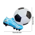 thumbnail image 2 of Soccer Party Decorations Balloon Set Soccer Ball And Soccer Cleat Shaped Inflatable Models 48 cm Diameter 75 cm Length Red Blue Yellow Green, 2 of 6