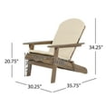 thumbnail image 4 of Amenda Outdoor Acacia Wood Adirondack Chairs with Cushions (Set of 2), 4 of 20