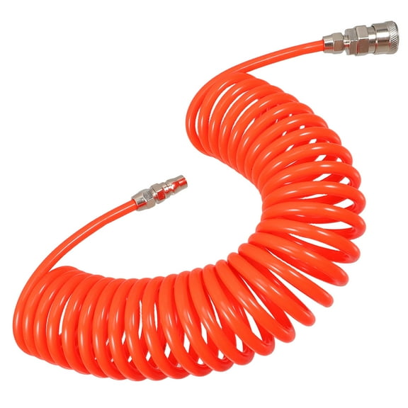 MLINS Red Air Compressor Accessories for Repair EVA Iron Quick Connector Hose Flexible Pneumatic Tube 3.5 ft