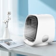 thumbnail image 4 of Water Cooled Air Conditioners, Portable Desk Fan with Spray Humidifier, USB Charging Mini Fan with Colorful Night Light, Silent Desktop Cooler, 4 of 6