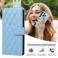 thumbnail image 4 of Dteck Wallet Case for Samsung Galaxy A55 with Wrist Strap Shoulder Strap, Shockproof Magnetic Multiple Card Slots Purse PU Leather Stand Phone Cover, Blue, 4 of 11