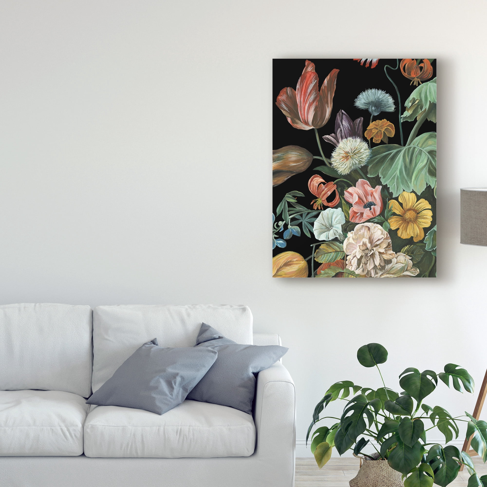 Trademark Fine Art 'Baroque Floral I' Canvas Art by Melissa Wang