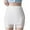 White, variant on Women's Double Layer Modesty Safety Shorts, Scalloped Edge Triangle Coverage Under Dress Shorts, 1 Piece, L-XL Plus Size Friendly