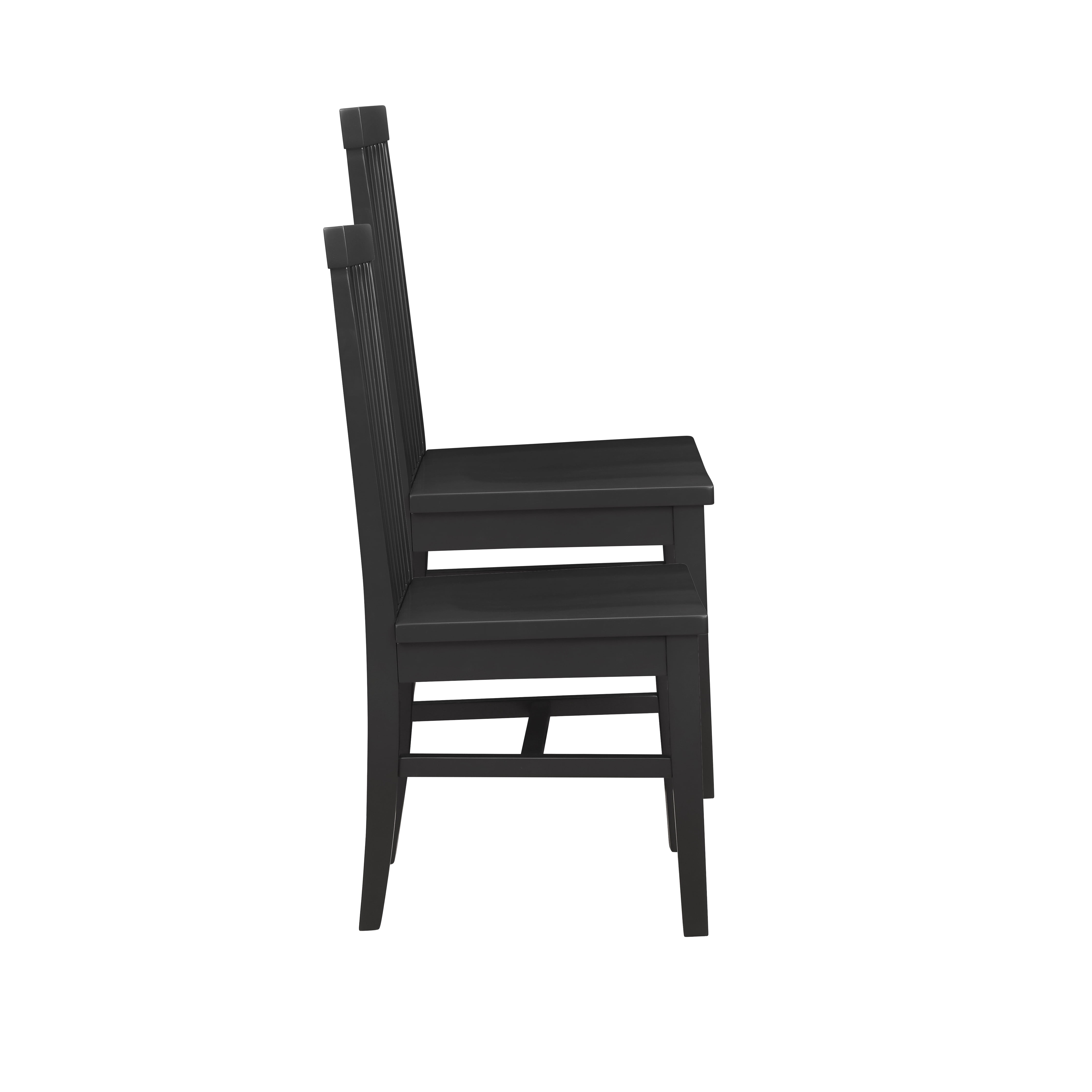 Linon Talley Dining Chair, Set of 2, Black