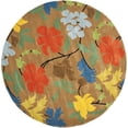 thumbnail image 3 of SAFAVIEH Soho Jasper Floral Wool Area Rug, Brown/Multi, 8' x 8' Square, 3 of 9