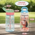 thumbnail image 2 of Termo Botella Agua Infantil Escolar Antiderrames Con Popote Disney Princesas Moana, 2 of 8