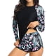 thumbnail image 4 of WILLBEST Trajes de Baño Mujer Natación Traje de Baño de Verano de 2 Piezas Con Estampado Floral Para Surf y Pantalones Cortos Trajes de Baño de Playa Trajes de Bikini Sexys, 4 of 7