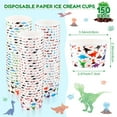 150 Pcs Watercolor Dinosaur MMF7 Party Supplies Dinosaur Theme Ice