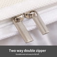 thumbnail image 4 of WEISIPU 2PCS Comforter Storage Bag 75L Large Zippered Storage Bag for Closet, Blanket Organizer with Handles for King/Queen Comforters, Pillows, Bedding/Quilt, Duvet Space Saver, 4 of 5