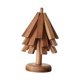 thumbnail image 2 of Alfombrilla aislante, posavasos de madera con forma de , almohadilla resistente al calor, mantel de madera para mesa, mantel individual de madera 3 piezas de nogal negro, 2 of 9