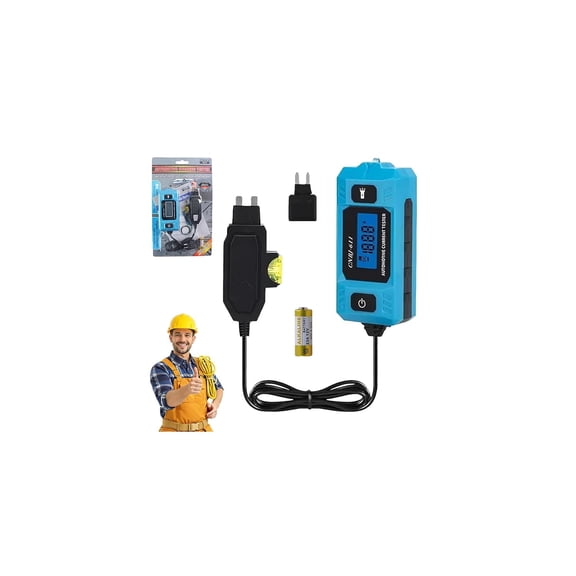 Automotive Circuit Fault Probe Tester, High-Precision 12V Circuit Tester with Battery Included, Real-Time Current Tester for Fuse & Relay Testing, Electrical Diagnosis, Parasitic Draw Checks (1)